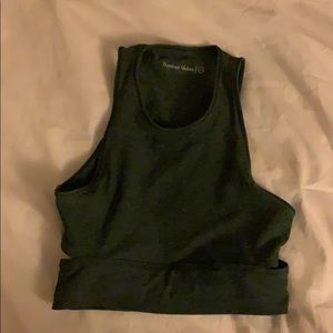 Outdoor voices crop top size xs - dark green